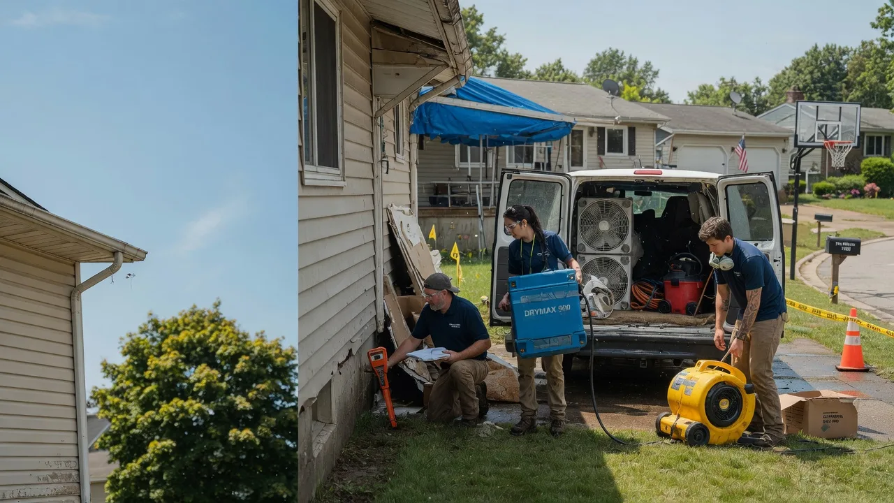 Ceiling Leak Cleanup in York, PA near me
